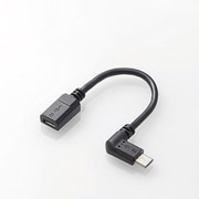 TB-MBFMBL01BK [タブレット用変換アダプタ L字 2A出力 microBメス-microBオス USB2.0 充電通信対応 ブラック 0.1m]
