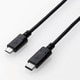 USB2.0ケーブル C-microBタイプ 認証品 3A出力 1.5m ブラック U2C-CMB15NBK