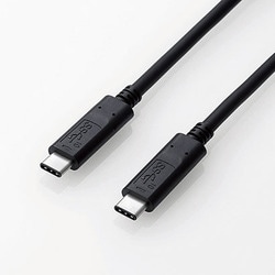 USB3.1ケーブル C-Cタイプ 認証品 PD対応 3A出力 0.5m ブラック USB3-CCP05NBK