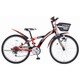 子ども用自転車 FIREWIND（ファイヤーウィンド） 246-I 24型 外装6段変速 ブラック/レッド MK-16-012