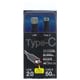 Type-C to Type-A ケーブル USB2.0対応 50cm ブラック IUCD-U2C050K
