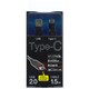 Type-C to Type-A ケーブル USB2.0対応 150cm ブラック IUCD-U2C150K
