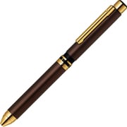 多機能ペン シャーボX TS10(シャープ部機構1本・ボールペン替芯3本別売) 回転繰り出し方式 本体色:ブラウンゴールド SB21-C-EG