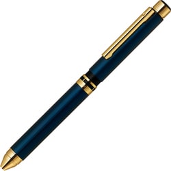 多機能ペン シャーボX TS10（シャープ部機構1本・ボールペン替芯3本別売） 回転繰り出し方式 本体色：ネイビーゴールド SB21-C-NVG