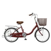 シティサイクル Tea Time(ティータイム) 20型 変速なし エンジ系メタリック BAA基準適合 TT20F2