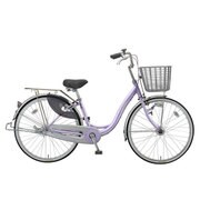 シティサイクル Curl-alumi(カール) 24型 変速なし 紫系メタリック オートライト仕様 BAA基準適合 CUALP24F2