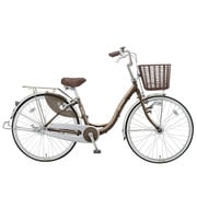 シティサイクル Curl-alumi(カール) 26型 変速なし 茶系メタリック オートライト仕様 BAA基準適合 CUALP26F2