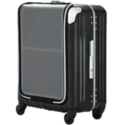 スーツケース TRAVEL SOLAR 旅行日数目安：1～2泊 40L TSAロック搭載 機内持ち込み可 フレームキャリー ブラック 6706-47BK