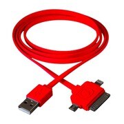 カラマリ 3-in-1USBケーブル レッド OT3100-R
