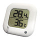 デジタル温湿度計 白 TEM-100-W