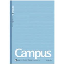 キャンパスノート ドット入り罫線 カラー表紙 A4（297×210mm） A罫（普通横罫）/罫幅7mm 無線とじ 35行 30枚 青 ノ-203CAT-B