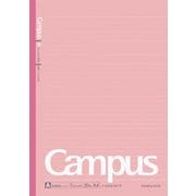 キャンパスノート ドット入り罫線 カラー表紙 A4(297×210mm) A罫(普通横罫)/罫幅7mm 無線とじ 35行 30枚 ピンク ノ-203CAT-P