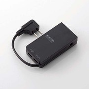 モバイルUSBタップ コード直付タイプ USBメス×2 ブラック MOT-U02-2122BK