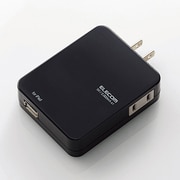 モバイルUSBタップ コンパクトタイプ USBメス×1 ブラック MOT-U03-2112BK