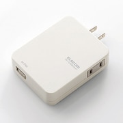 モバイルUSBタップ コンパクトタイプ USBメス×1 ホワイト MOT-U03-2112WH