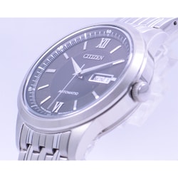 シチズン CITIZEN 腕時計 メンズ NY4050-54E メカニカル 自動巻き（8200/手巻き付） ブラックxシルバー アナログ表示