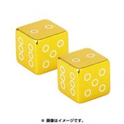 バルブキャップ ダイス ゴールド 2個入 OT-FR-015