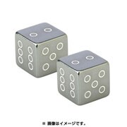 バルブキャップ ダイス グレー 2個入 OT-FR-016