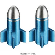 バルブキャップ ロケット ブルー 2個入 OT-FR-056