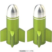 バルブキャップ ロケット アップルグリーン 2個入 OT-FR-057