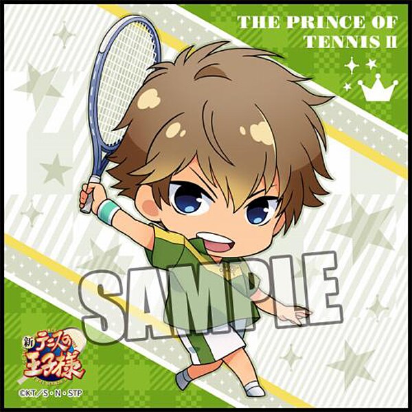 マイクロファイバーミニタオル 新テニスの王子様 ちびキャラVer. 忍足 謙也 [キャラクターグッズ]