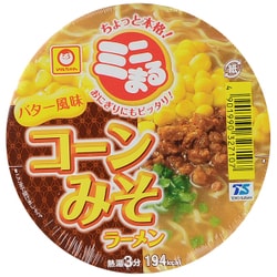 ミニまるコーン味噌辣麺バター 49g [即席カップ麺]