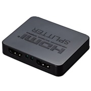 HDMIスプリッタ 2ポート ABS ブラック GH-HSPA2-BK