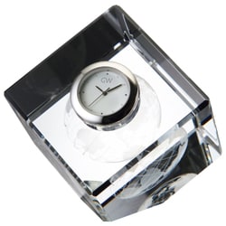 グラスワークス 3Dアース キューブクロック 6.5cm GW1000-11055