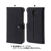 FREETEL KATANA01 FTJ152E用 シンプルブックレザーケース 合皮 ブラック RT-FKA1LBC6/B