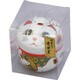 お茶 招き猫缶 白 [招き猫缶 白]