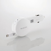 シガーチャージャー microB リール90cm 2.4A ホワイト MPA-CCM02WH