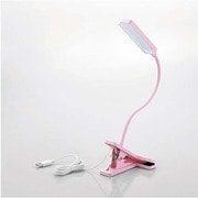 LEDデスクライト クリップタイプ USB+AC対応 広域配光 ピンク LEC-C01NPN
