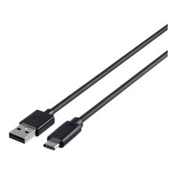 USB2.0ケーブル(A to C) 2.0m ブラック BSUAC220BK
