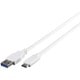USB3.1 Gen1ケーブル(A to C) 0.5m ホワイト BSUAC31105WH