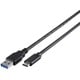USB3.1 Gen1ケーブル(A to C) 1.0m ブラック BSUAC31110BK