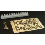 BRL144120  1/144 2輪台車(4台入)エッチングパーツキット [1/144 プラモデル]