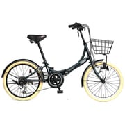 折りたたみ自転車 20型 6段変速 SEEN206 前カゴ付 保険付 ダークグリーン コールマン SEEN206 保険付 DGN 3334
