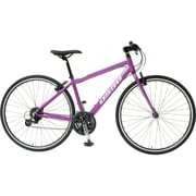 700C アルミフラットバークロスバイク 420mm 700×28C 外装24段変速 パープル VISION 4.5-420