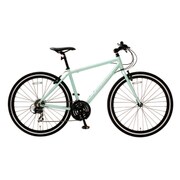 700C アルミフラットバークロスバイク 420mm 700×28C 外装21段変速 ターコイズ VISION 1.5-420