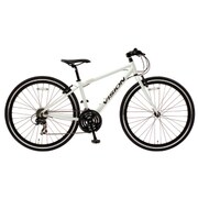 700C アルミフラットバークロスバイク 420mm 700×28C 外装21段変速 ホワイト VISION 1.5-420