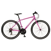 700C アルミフラットバークロスバイク 460mm 700×28C 外装21段変速 パープル VISION 1.5-460