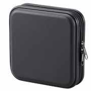 CD/DVDセミハードケース 24枚収納 ブラック OA-RSH-24K