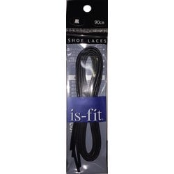 is-fit シューレース RO-1 ロービキ丸 90cm 黒 2本入り [靴紐]
