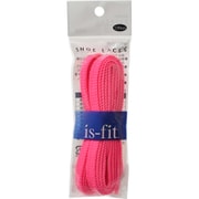 is-fit シューレース K-7 AC 蛍光ピンク 120cm [靴紐]
