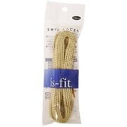 is-fit シューレース GS-1 オールラメゴールド 120cm 2本入り [靴紐]