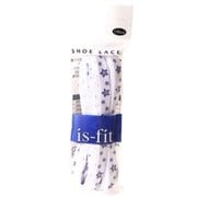 is-fit シューレース AP-9 プリントスター 白/紺/銀 120cm 2本入り [靴紐]
