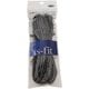 is-fit シューレース RH-3 ラメ平 黒/銀 120cm 2本入り [靴紐]