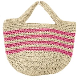 マリン風ボーダーバッグ ピンク TC-60