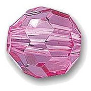 クラフトビーズ 8mm 8-5 濃ピンク [50個入り]
