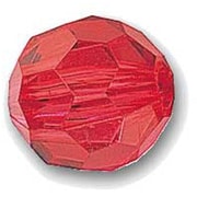クラフトビーズ 8mm 8-6 赤 [50個入り]